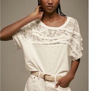 Pilcro White Lace Top